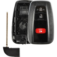 Keyless Option Remote Key Fob Shell Case 3btn for Toyota C-HR Corolla Highlander Prius Rav4 (HYQ14FB