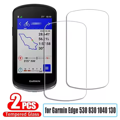 2 Pcs Tempered Glass for Garmin Edge 530 830 540 840 1040 130 Screen Protector Bicycle GPS Stopwatch