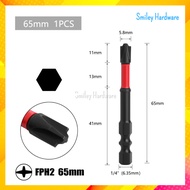 65mm Magnetic Special Slotted Cross Screwdriver Bit for Electrician FPH2 high quality