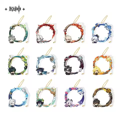 Sunsyea Genshin Impact Official Merch miHoYo Original Acrylic Storage for Badge Alhaitham Arlecchino