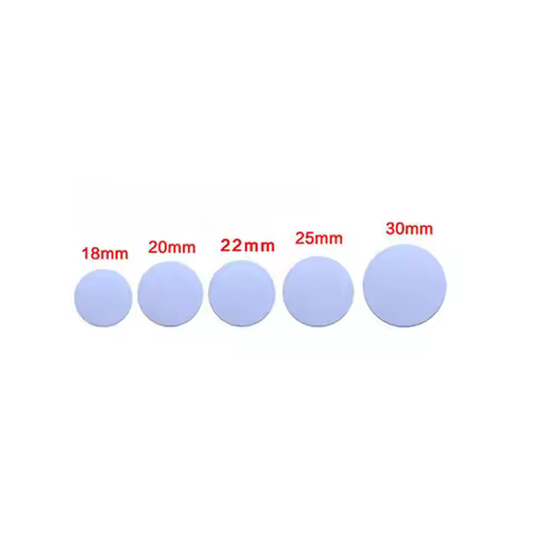 50Ps 18mm 25mm 30mm 125Khz TK4100 EM4100 RFID Tag Proximity Coin ID Card With Adhensive Sticker Read