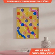 Wall Painting, Colorful Dots Geometric Wall Art, Colorful Big Polkadots Painting Printable Art, come