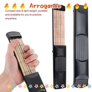 ARROGANCED Pocket Guitar, Maple Wood F/Beginne Chord Trainer, Light Weight 6 String 6 Fret Guitar Pr