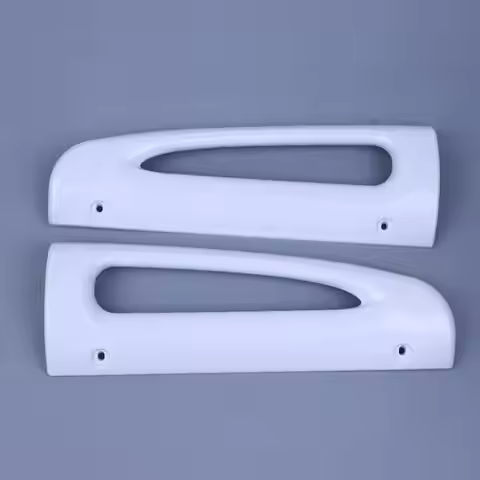 White ABS Plastic Refrigerator Door Handle- Upper and Lower Replacement Fridge Handle Compatible wit