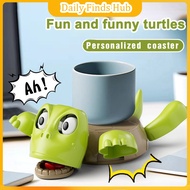 Funny Turtle Coaster Cute Cartoon Turtle Stress Relief Coaster Office Decompression Tools