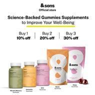 andSons Apple Cider Vinegar, Biotin & Melatonin Gummies for Men | Stress Relief, Immunity, Memory, H