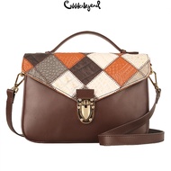 Cobbler Legend Leather patchwork women's handbag retro crossbody bag