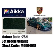 AIKKA AUTOMOTIVE PAINT / PORSCHE Z6H* PEARL / JET GREEN METALLIC / 2K CAR PAINT