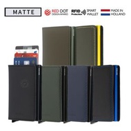 SECRID - RFID智能防盜真皮銀包 - Slim wallet - Matte 黑色 (黑鋁) [平行進口]