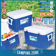 27L 45L Big Cooler Ice Box Heavy Duty Storage Portable Cold Box Icebox for Camping Fishing Picnic To