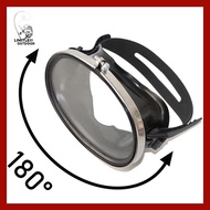 Snorkeling Mask 180 Degree Wide View Diving Mask Oval Oval Frameless Silicone Strap Freediving Mask