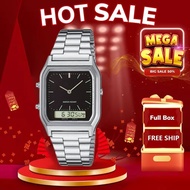 [2 Year Warranty] Top Brand Three Time Zones Luxury Quartz Watches Unisex Steel Strap 50M Waterproof