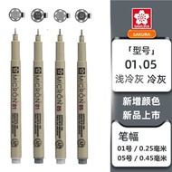 SAKURA Cherry Blossom Gray Series Syringe Pen Waterproof Hook Line Pen Zentangle Line Drawing Sketch