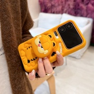 2026 New Product Garfield Bracket Xiaomi 14pro Phone Case k60|K70|K80 Soft Rubber Xiaomi 15 Female 1