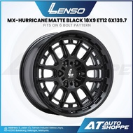 Lenso MX-Hurricane Matte Black 18x9 ET12 6x139.7 (1 Piece) Rims 4x4