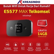 Huawei E5577 Max Mifi Modem Ruoter WifI 4G Free TELKOMSEL 14GB Limited