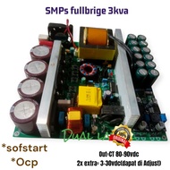 Smps fullbrige 3.5kva CT 80-90vdc full softstart, ocp dual layer power supply