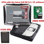 I5 4G laptop and the latest 2021.06v software are OBD2 scanner MB star C4/C5 Second hand car diagnos
