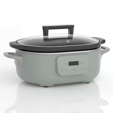 6 Quart Programmable Slow Cooker with Removable Nonstick Pot for Healthy Family Dinners Ideal Small 