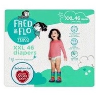 Tesco Fred &amp; Flo Diapers Mix Size Pampers Tesco (HIJAU)