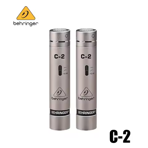 Behringer C-2 2 matched condenser microphones Cardioid pickup pattern Low-mass diaphragm for stereo 