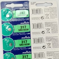 Murata 317 516 SR516SW Silver Oxide 1.55V Original MURATA Watch Battery