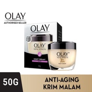 hk2 Olay Cream 50g Total Effects 7 in One Krim Malam Skincare Normal