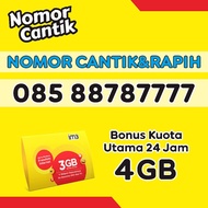 Kartu perdana Indosat Nomor Cantik & Rapih IM3 dan Tri 4GB + Nelpon Seksiya