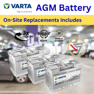 [ On-Site Replacement Includes ] Varta Silver Dynamic AGM Car Battery | D52 E39 F21 G14 H15 | 60Ah 70Ah 80Ah 95Ah 105Ah | Made in Germany