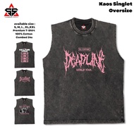 SUPERIOR BLACKPINK DEADLINE Washed Tshirt Sleeveless Oversize Trunktank BP 54-72