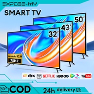 Smart TV 32 Inch Android 12.0 TV 1080P FHD Android TV murah LED Television 5-year warranty EXPOSE