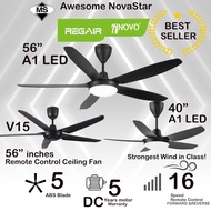 Regair Inovo A1 LED 5640 V15 DC Motor Ceiling Fan 8 Speed with Remote Control kipas Siling DC motor remote control