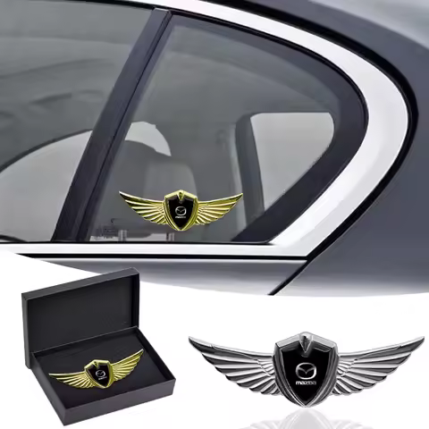 1Pcs Metal Car 3D Eagle Angel Wings Logo Trunk Fender Sticker For Mazda 3 CX3 CX4 CX5 CX7 CX8 CX9 At