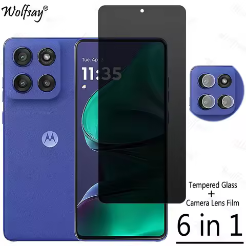 Privacy Screen Protector For Moto G Stylus 5G 2025 Anti-Spy Glass Moto G Stylus 5G 2025 Camera Glass