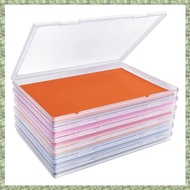 (F Y Z E) 6 Pack Photo Storage Box Fits 8" X 10" Photo, with Snap-Tight Latch for Protecting , Photo