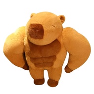 Kakacs cơ bắp mềm capybara plushies đồ chơi PP bông nhồi bông capybara sang trọng cơ bắp người đàn ô