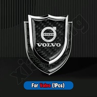 High quality Car Logo Emblem Badge Chrome Sticker 3D Metal Carbon Fiber Car Body Door Rim shielding 