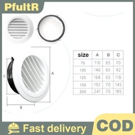 PfultR Exterior Wall Air Vent Grille Plastic Round Air Exhaust Vent Grille Ducting