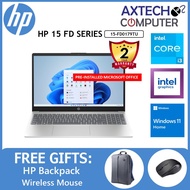 HP 15-Fd0179TU 15.6" FHD Laptop Moonlight Blue ( I3-N305, 8GB, 512GB SSD, Intel, W11, HS )