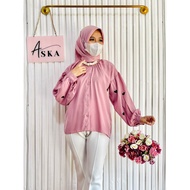 KEMEJA ASKA.ID - LOVELY EMBROIDERY SHIRT PREMIUM MUSLIMWanita