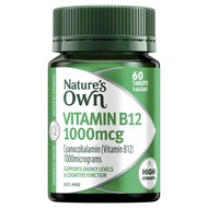 Natures Own Vitamin B12 1000mcg 60 Tablets / Activated Methyl B12 / B1