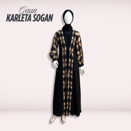 Karleta Sogan Dress | Classic Batik Dress | Sogan Batik Dress | Elegant Batik Dress | Simple Batik D