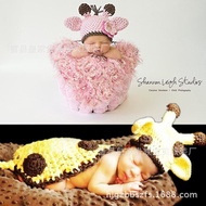 Newborn Infant Children Hundred Days Baby Photography Costume Hundred Days Photo Studio Knitting Pro