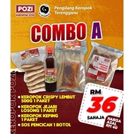 [PROMO]KEROPOK POZI COMBO KEROPOK LEKOR TERENGGANU(Keropok Crispy, Keropok Losong,Keropok Keping Ika