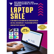 (Refurbished) HP G5 |TOUCH SCREEN| Laptop 4 GB 32GB| Warranty 12 Month | WEBCAM | PLAYSTORE | CHROME