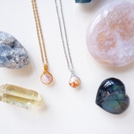 Sakura Agate Dew Necklace