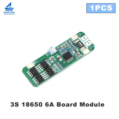 1PCS 3S 18650 Li-ion Lithium Battery Charger Protection Board Module 10.8V 11.1V 12.6V 6A Wholesale