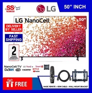 【 DELIVERY BY SELLER 】LG 50" Inch 50NANO75TPA | 50NANO75 4K Smart Nanocell AI ThinQ Filmmaker Game Optimizer Hdmi 2.0 EARC LED TV