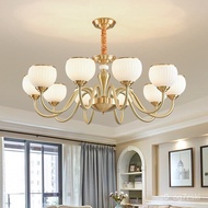 Study Chandelier Bedroom Light Lamps Luxury Retro Lamp in the Living Room Lighting Restaurant American Copper European S