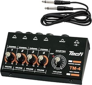 TECH 4ch TM-4 Micro Mixer 4.9 ft (1.2 m) Cable x 1 Included